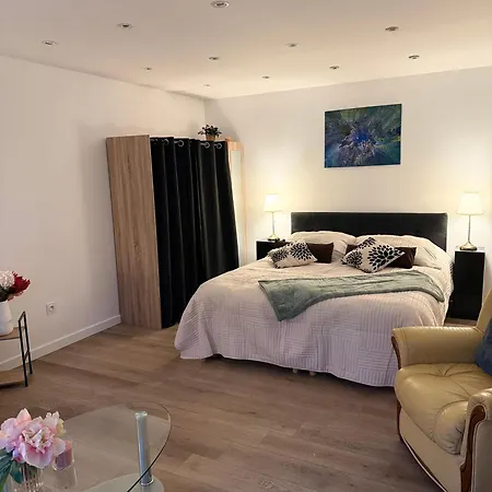 Entre Bordeaux Et Saint-emilion Elegant Avec Piscine Privee شقة